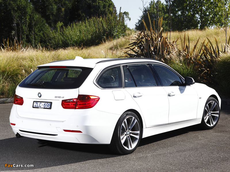 BMW 318d Touring Sport Line AU-spec (F31) 2013 wallpapers (800 x 600)