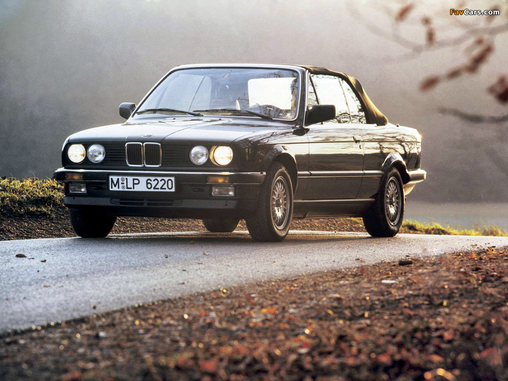 BMW 325i Cabrio (E30) 1985–93 wallpapers (1024 x 768)
