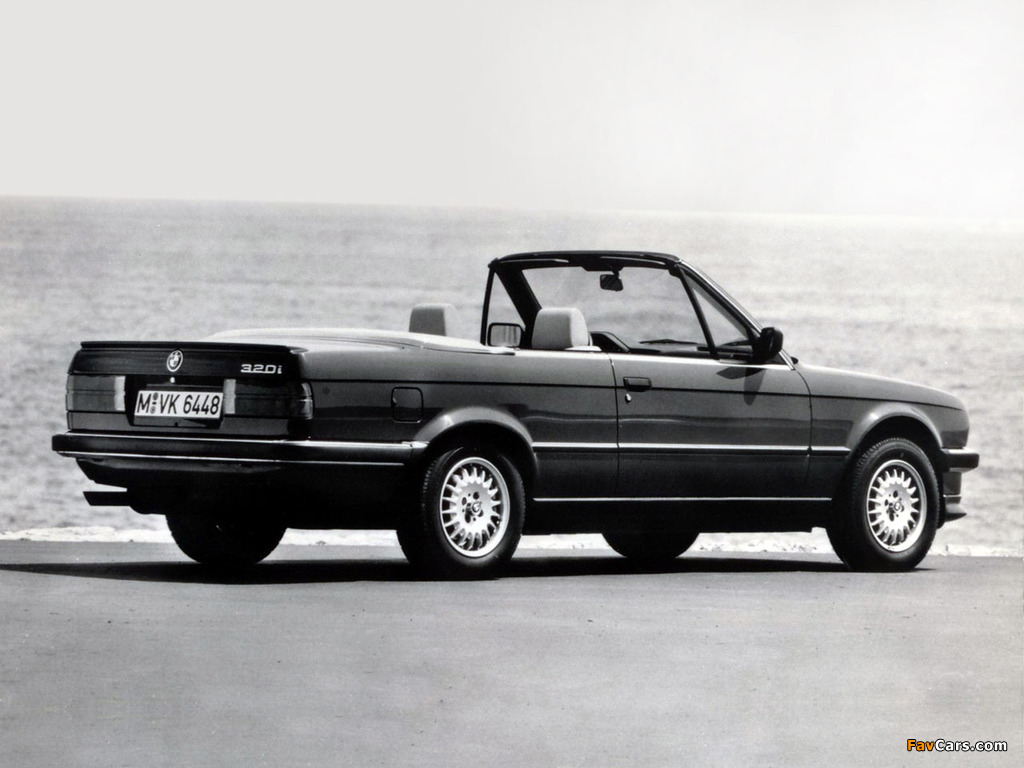 BMW 320i Cabrio (E30) 1986–93 wallpapers (1024 x 768)
