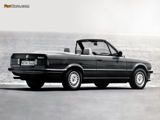 BMW 320i Cabrio (E30) 1986–93 wallpapers (640 x 480)