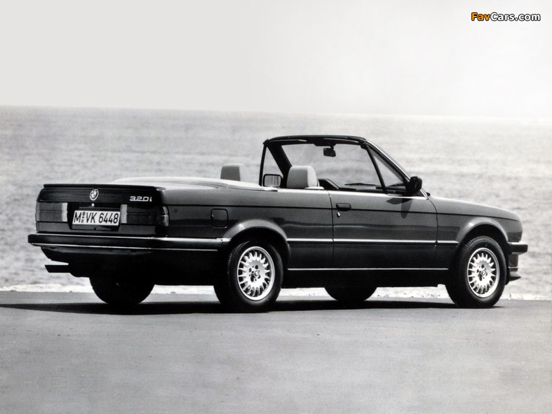 BMW 320i Cabrio (E30) 1986–93 wallpapers (800 x 600)