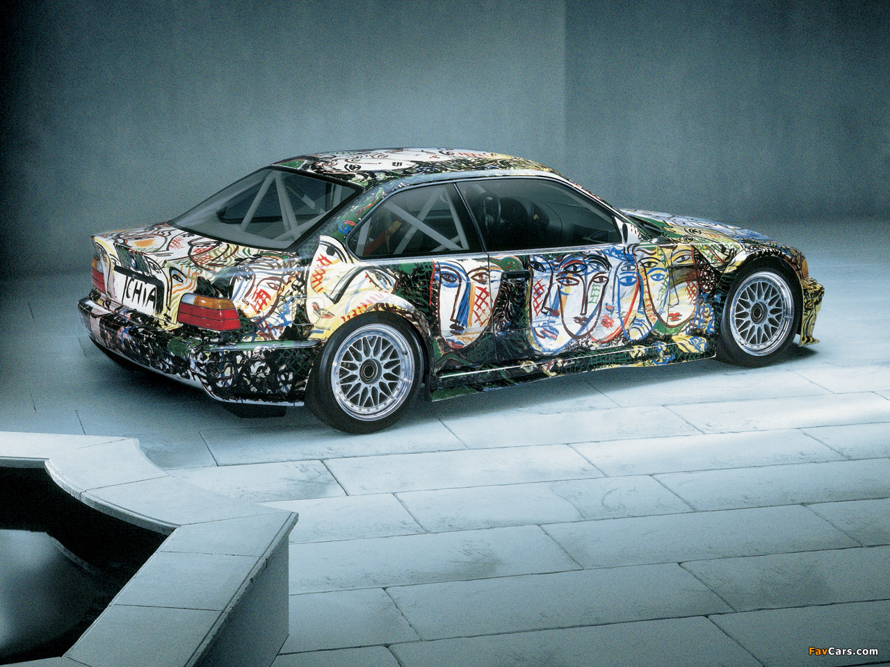 BMW 3er Coupe Art Car by Sandro Chia (E36) 1992 wallpapers (1280 x 960)