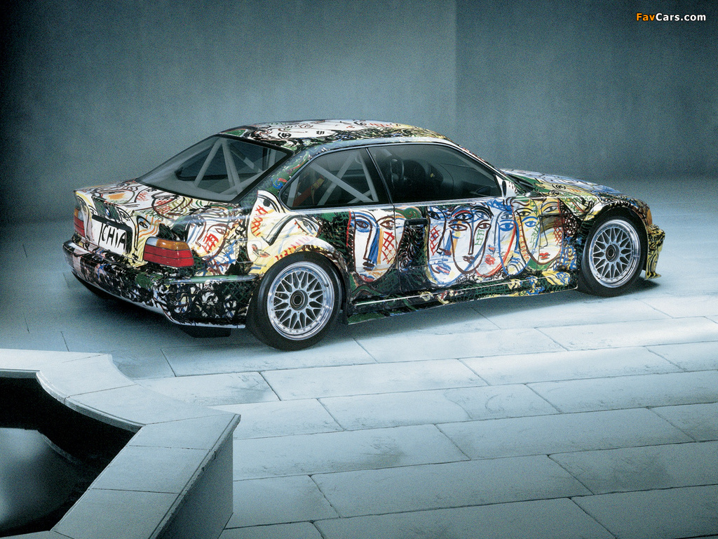 BMW 3er Coupe Art Car by Sandro Chia (E36) 1992 wallpapers (1024 x 768)