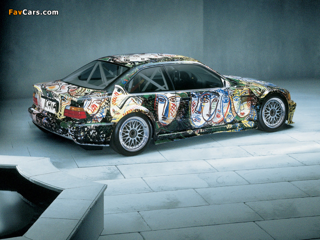 BMW 3er Coupe Art Car by Sandro Chia (E36) 1992 wallpapers (640 x 480)