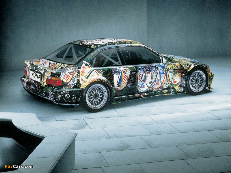 BMW 3er Coupe Art Car by Sandro Chia (E36) 1992 wallpapers (800 x 600)
