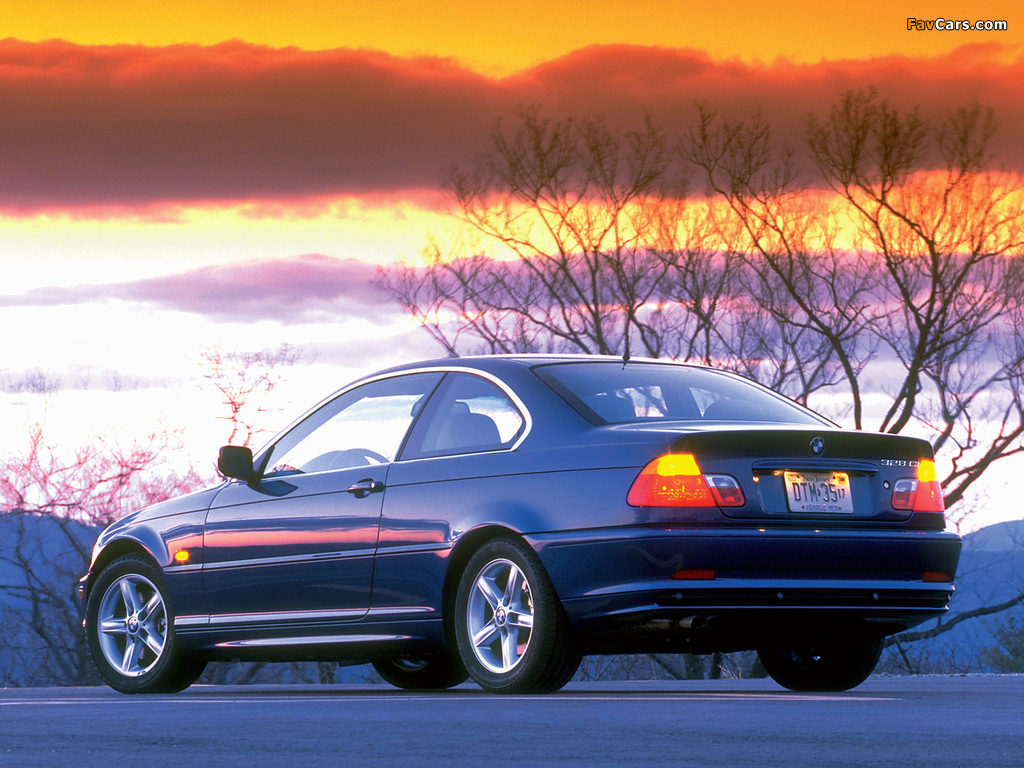 BMW 328Ci Coupe US-spec (E46) 1999–2000 wallpapers (1024 x 768)