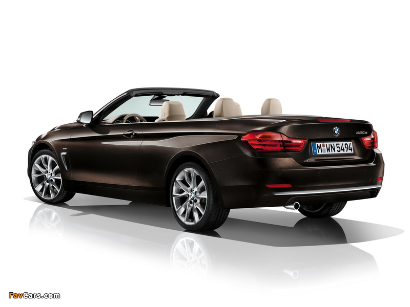 BMW 420d Cabrio Modern Line (F33) 2013 photos (800 x 600)