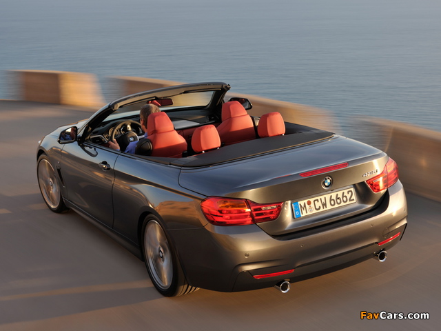 BMW 435i Cabrio M Sport Package (F33) 2013 wallpapers (640 x 480)