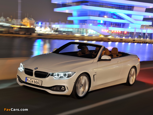 BMW 428i Cabrio Luxury Line (F33) 2013 wallpapers (640 x 480)
