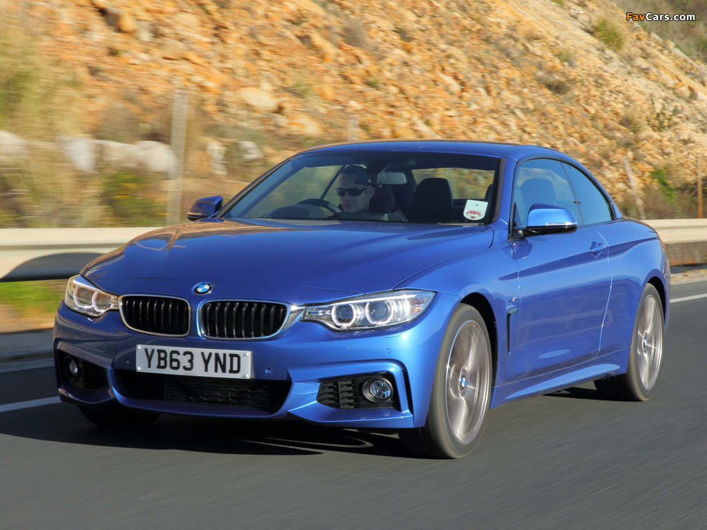 BMW 435i Cabrio M Sport Package UK-spec (F33) 2014 images (1024 x 768)