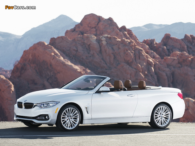 BMW 435i Cabrio Luxury Line US-spec (F33) 2014 images (640 x 480)