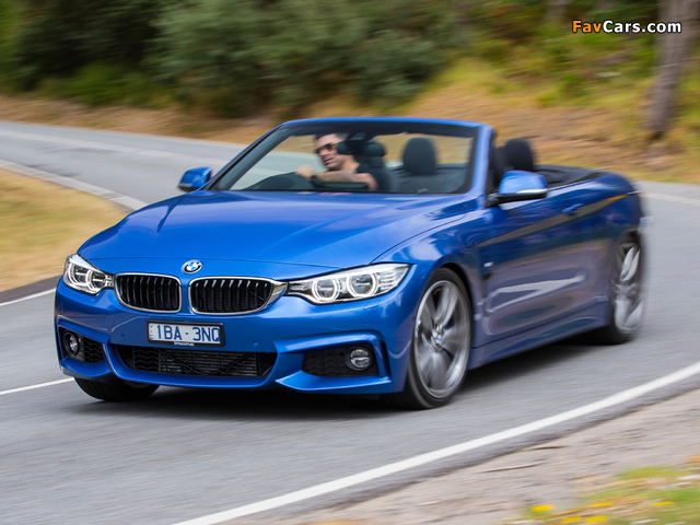 BMW 435i Cabrio M Sport Package AU-spec (F33) 2014 images (640 x 480)