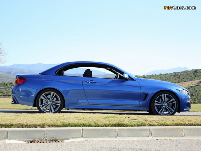 BMW 435i Cabrio M Sport Package UK-spec (F33) 2014 images (640 x 480)