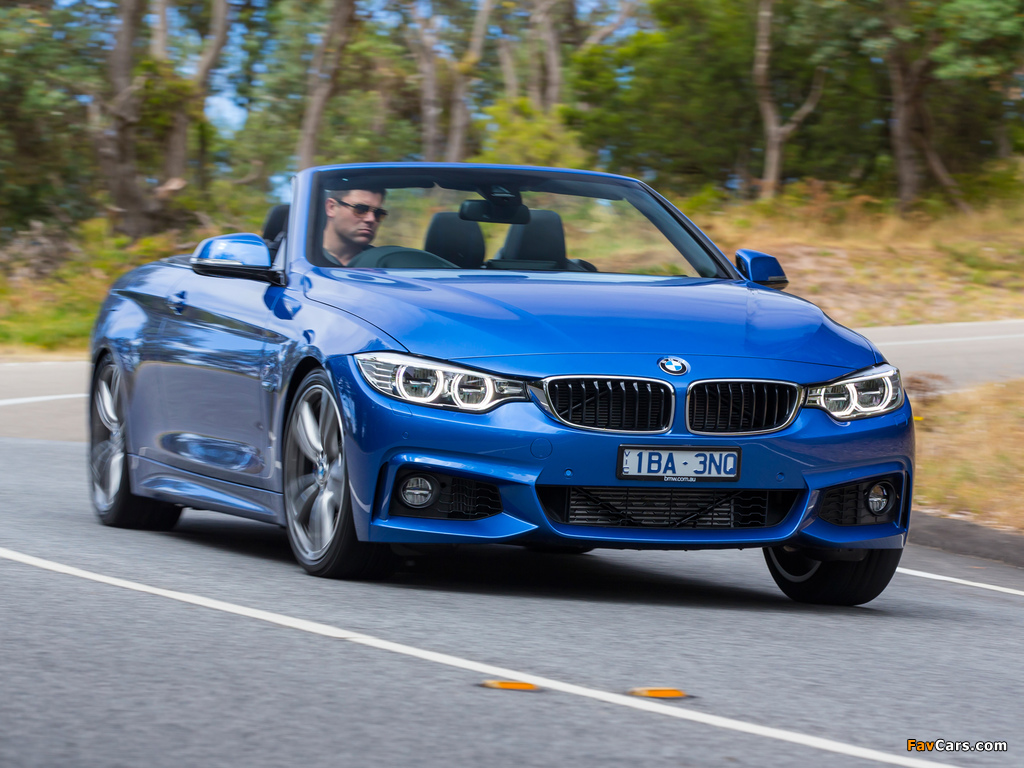 BMW 435i Cabrio M Sport Package AU-spec (F33) 2014 images (1024 x 768)