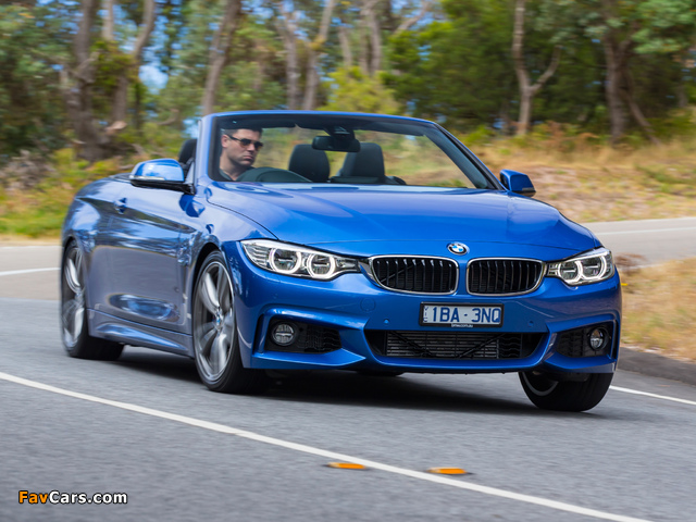 BMW 435i Cabrio M Sport Package AU-spec (F33) 2014 images (640 x 480)