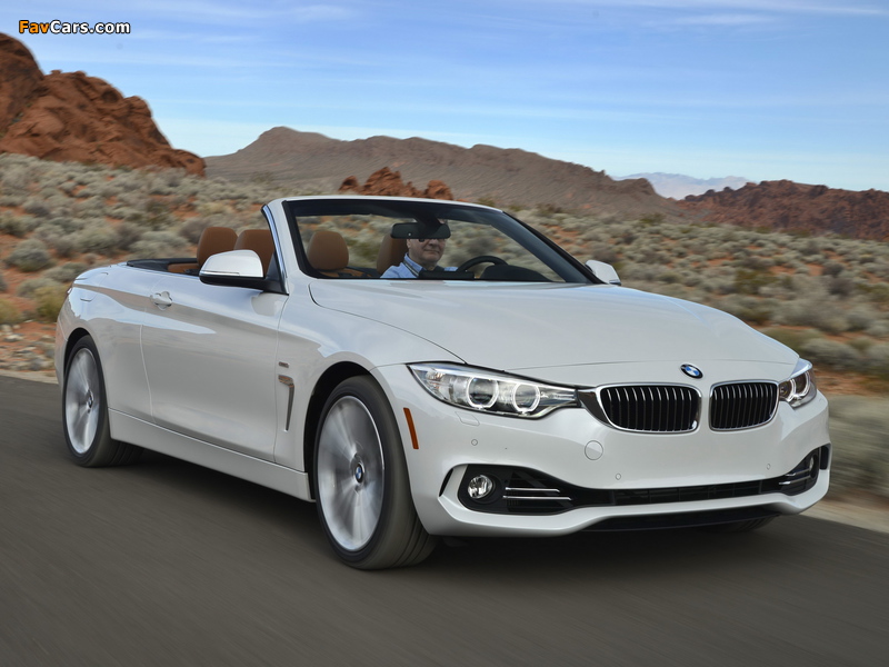 BMW 435i Cabrio Luxury Line US-spec (F33) 2014 images (800 x 600)