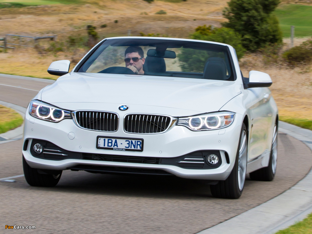 BMW 420d Cabrio Luxury Line AU-spec (F33) 2014 images (1024 x 768)