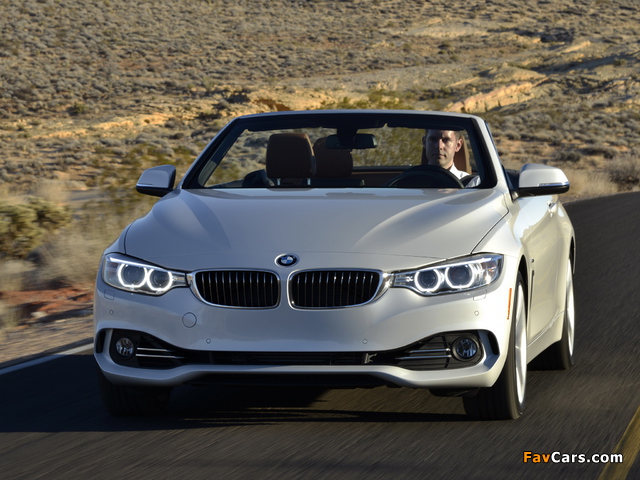 BMW 435i Cabrio Luxury Line US-spec (F33) 2014 images (640 x 480)