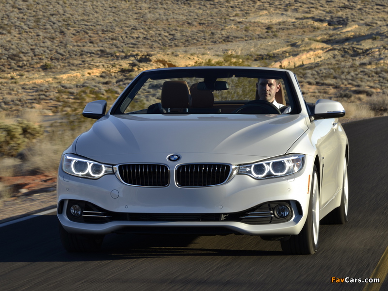 BMW 435i Cabrio Luxury Line US-spec (F33) 2014 images (800 x 600)