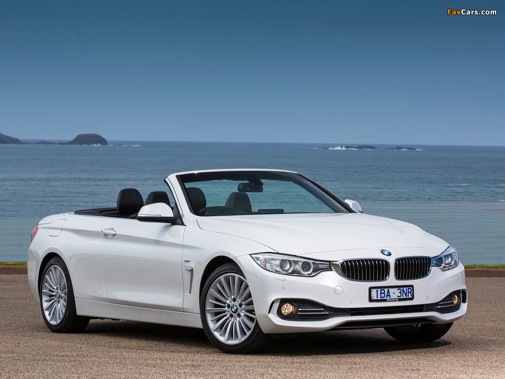 BMW 420d Cabrio Luxury Line AU-spec (F33) 2014 photos (1024 x 768)