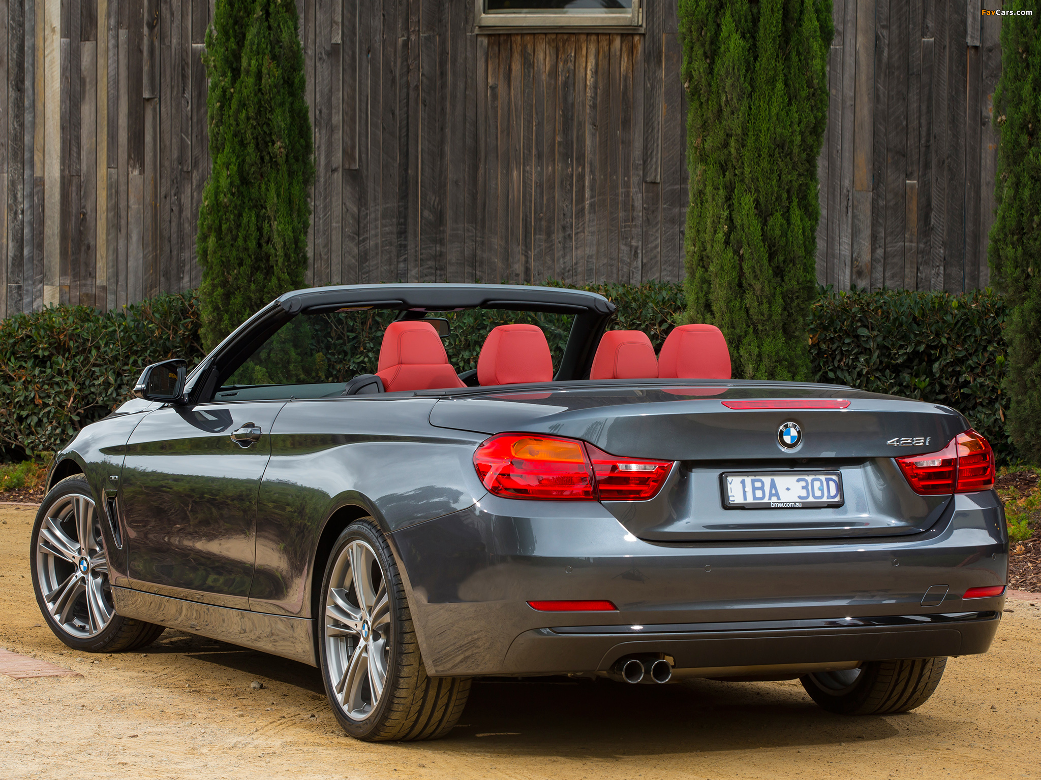 BMW 428i Cabrio Sport Line AU-spec (F33) 2014 photos (2048 x 1536)