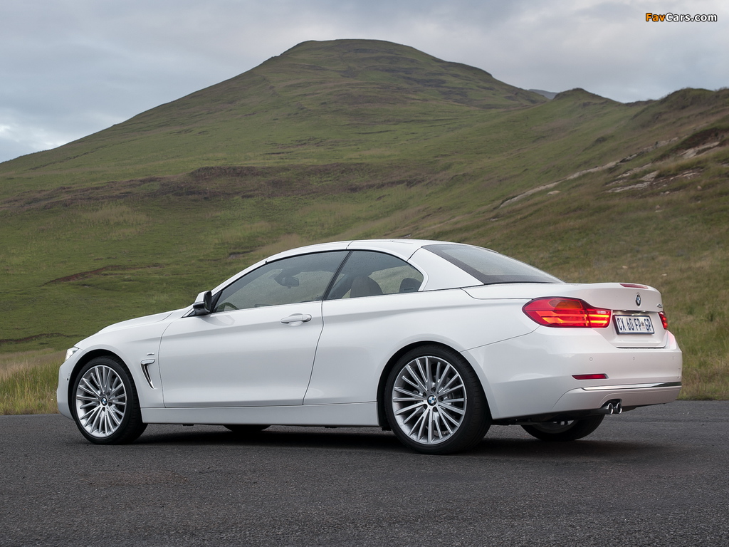 BMW 428i Cabrio Luxury Line ZA-spec (F33) 2014 photos (1024 x 768)