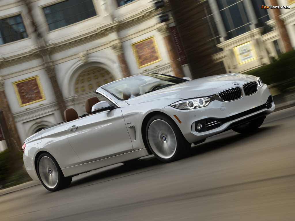 BMW 435i Cabrio Luxury Line US-spec (F33) 2014 photos (1024 x 768)