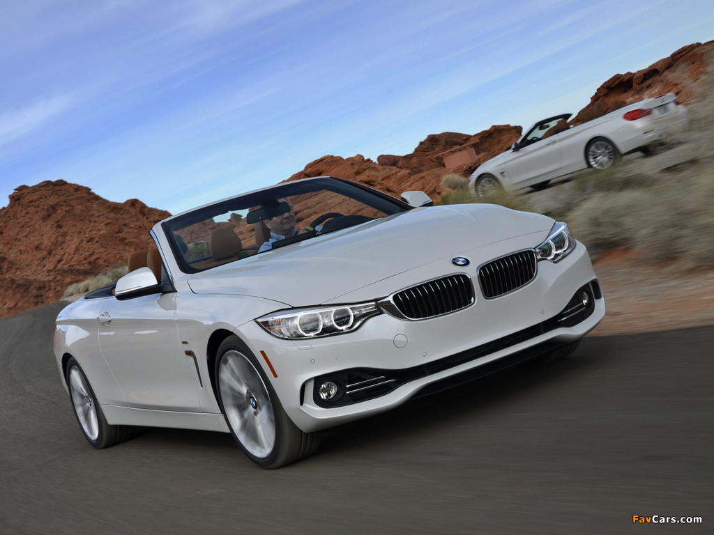 BMW 435i Cabrio Luxury Line US-spec (F33) 2014 photos (1024 x 768)