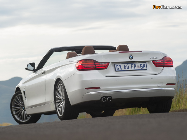 BMW 428i Cabrio Luxury Line ZA-spec (F33) 2014 photos (640 x 480)