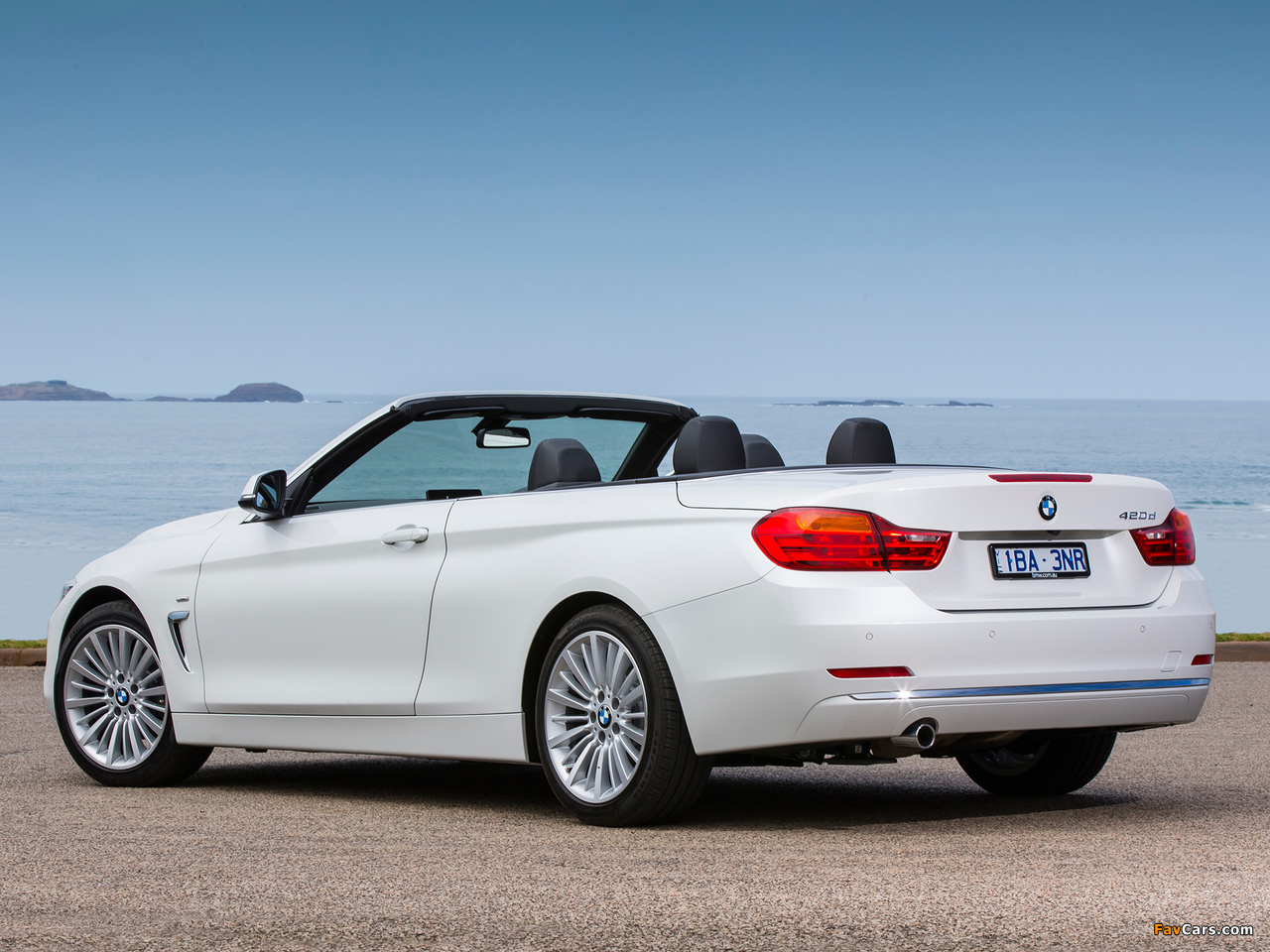 BMW 420d Cabrio Luxury Line AU-spec (F33) 2014 photos (1280 x 960)