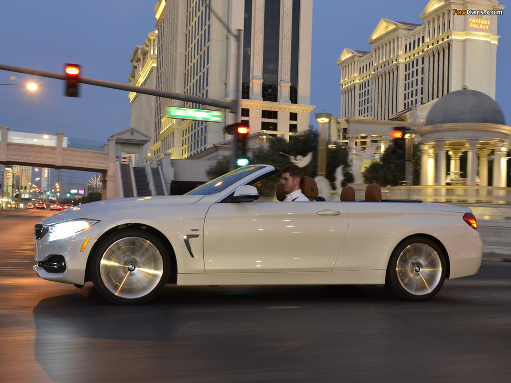 BMW 435i Cabrio Luxury Line US-spec (F33) 2014 pictures (1024 x 768)