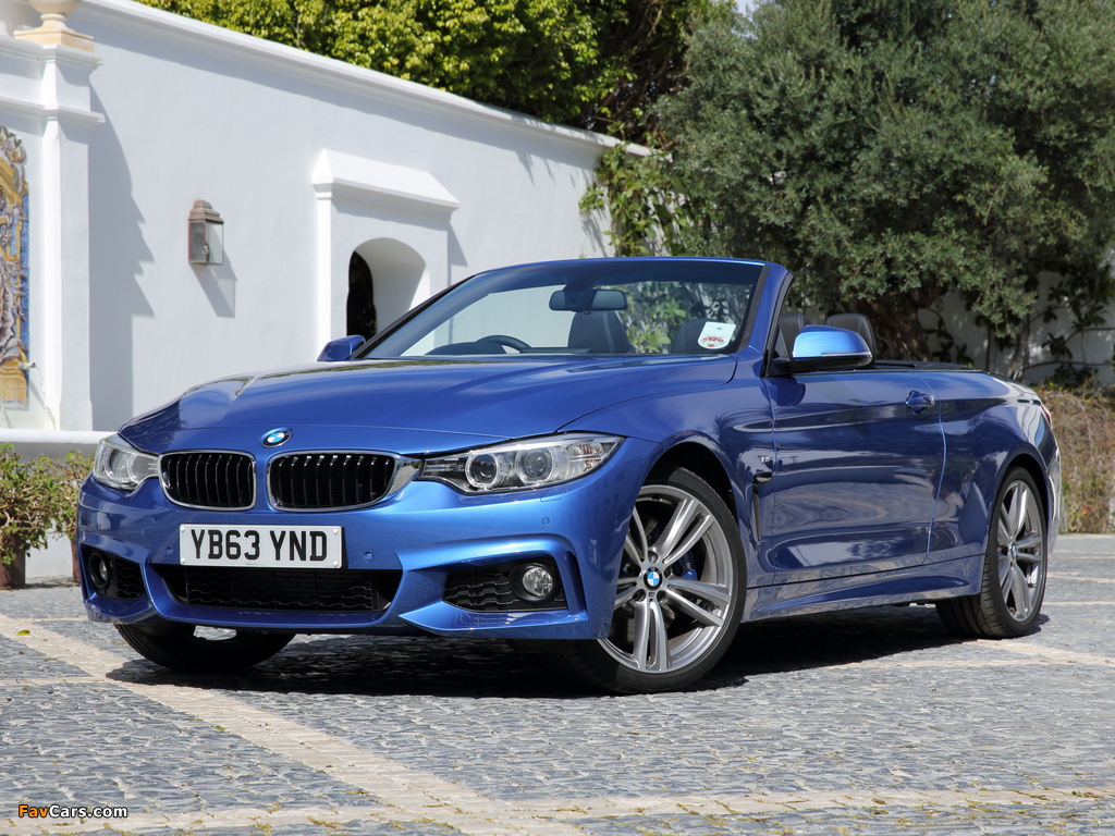 BMW 435i Cabrio M Sport Package UK-spec (F33) 2014 pictures (1024 x 768)