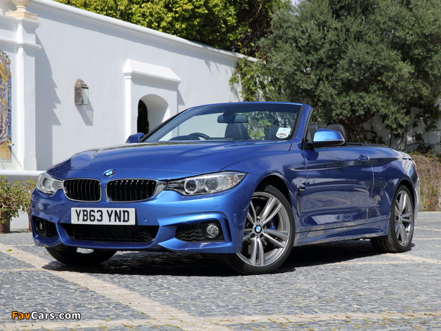 BMW 435i Cabrio M Sport Package UK-spec (F33) 2014 pictures (640 x 480)