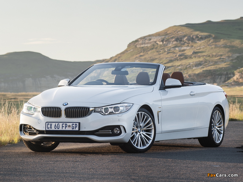 BMW 428i Cabrio Luxury Line ZA-spec (F33) 2014 wallpapers (800 x 600)