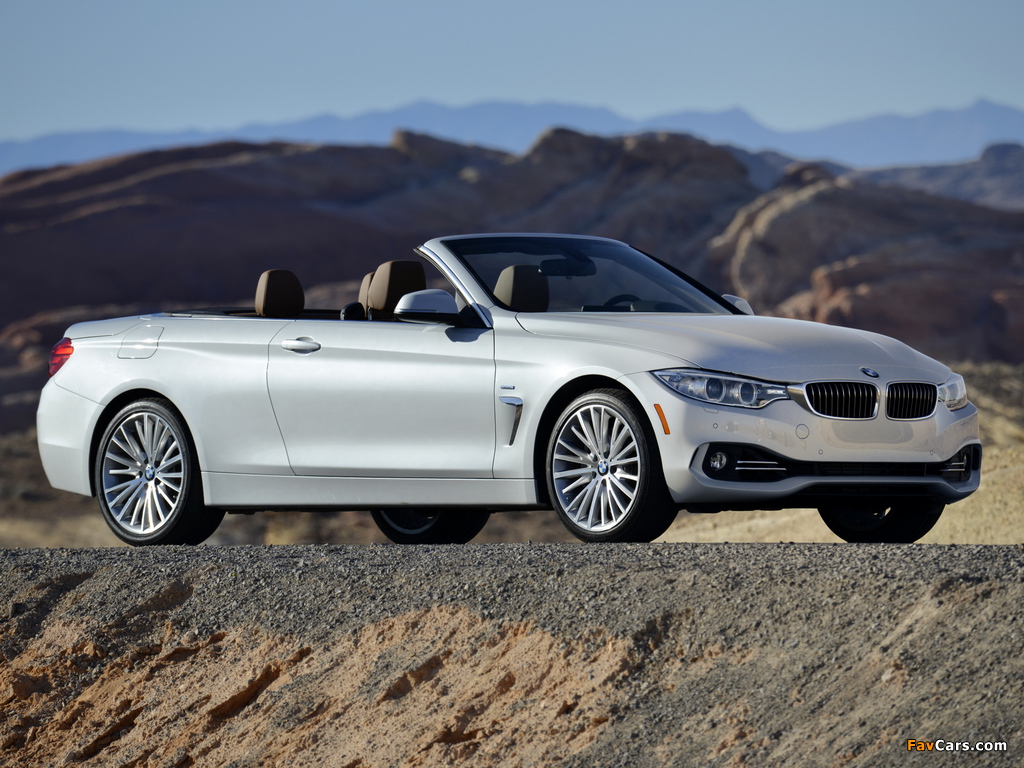 BMW 435i Cabrio Luxury Line US-spec (F33) 2014 wallpapers (1024 x 768)