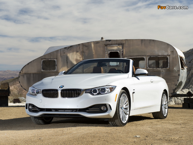 BMW 435i Cabrio Luxury Line US-spec (F33) 2014 wallpapers (640 x 480)