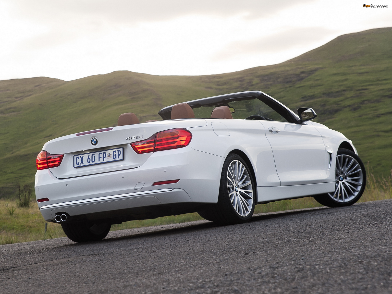 BMW 428i Cabrio Luxury Line ZA-spec (F33) 2014 wallpapers (1600 x 1200)