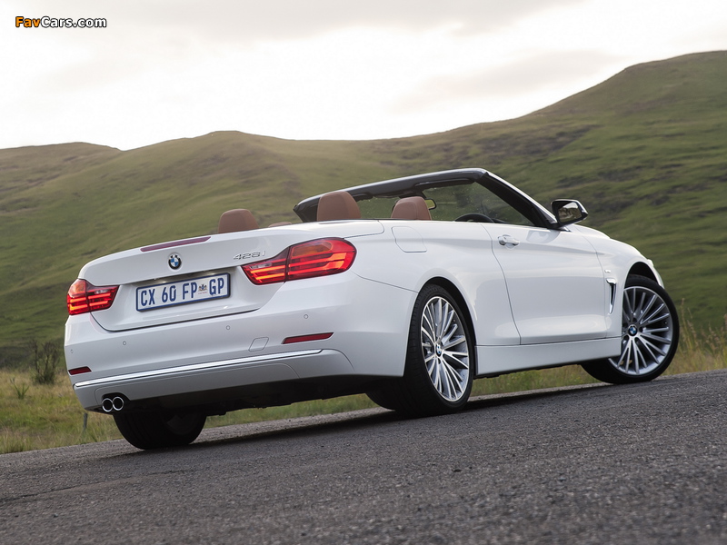 BMW 428i Cabrio Luxury Line ZA-spec (F33) 2014 wallpapers (800 x 600)