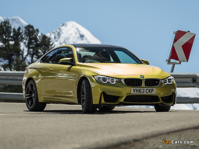 BMW M4 Coupé UK-spec (F82) 2014 wallpapers (640 x 480)