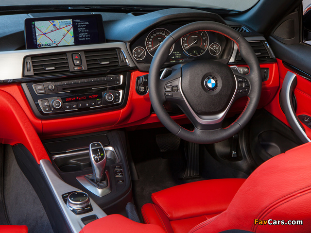 BMW 428i Cabrio Sport Line AU-spec (F33) 2014 wallpapers (640 x 480)