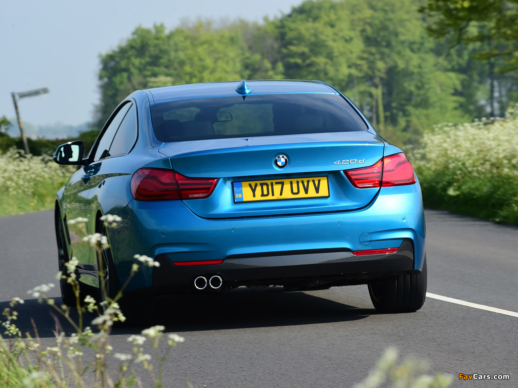 BMW 420d Coupé M Sport UK-spec (F32) 2017 images (1024 x 768)