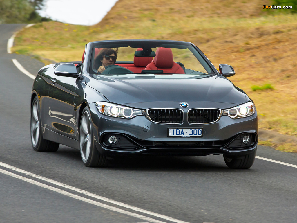 Images of BMW 428i Cabrio Sport Line AU-spec (F33) 2014 (1024 x 768)