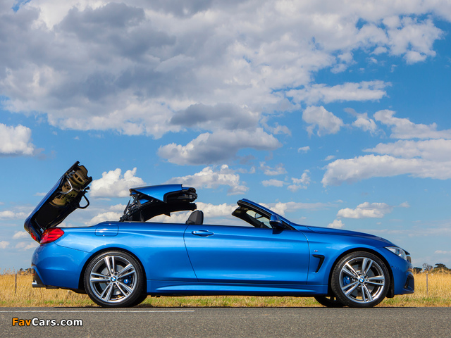 Photos of BMW 435i Cabrio M Sport Package AU-spec (F33) 2014 (640 x 480)