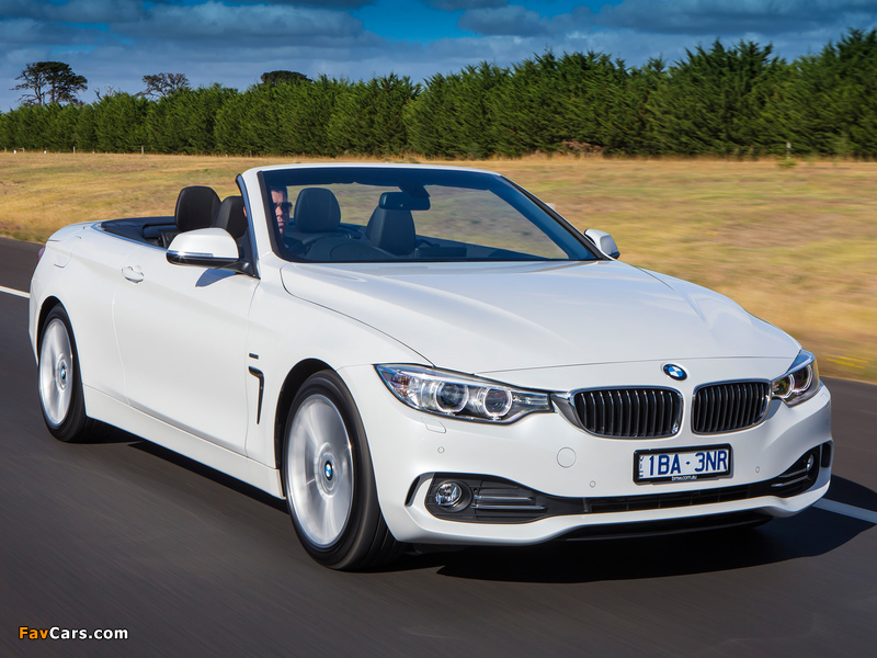 Photos of BMW 420d Cabrio Luxury Line AU-spec (F33) 2014 (800 x 600)