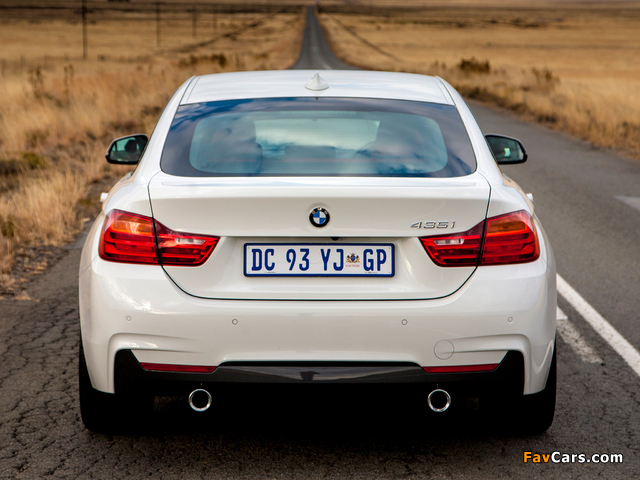 Pictures of BMW 435i Gran Coupé M Sport Package ZA-spec (F36) 2014 (640 x 480)
