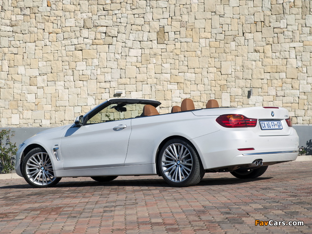Pictures of BMW 428i Cabrio Luxury Line ZA-spec (F33) 2014 (640 x 480)