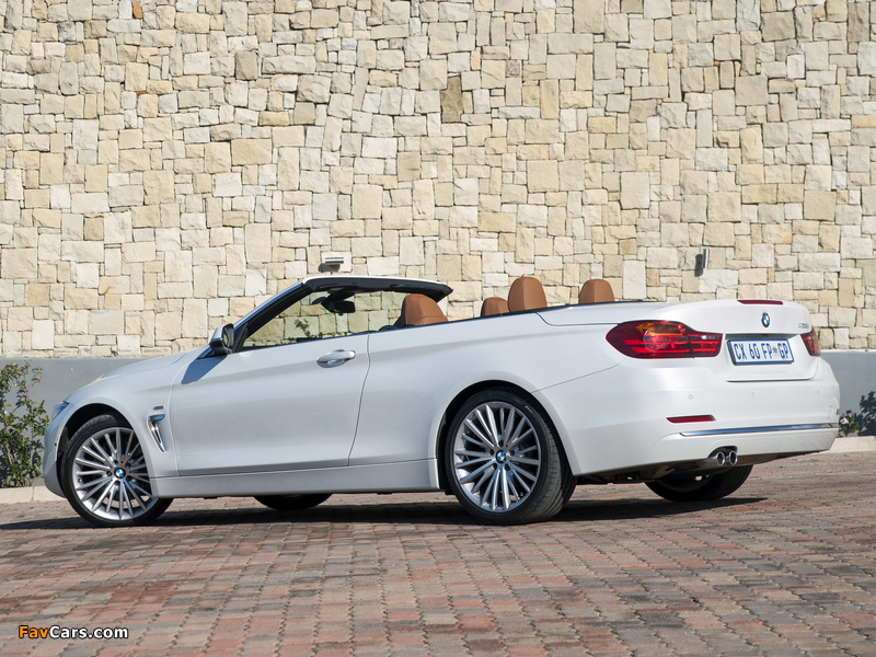 Pictures of BMW 428i Cabrio Luxury Line ZA-spec (F33) 2014 (800 x 600)