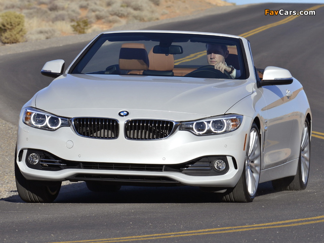 Pictures of BMW 435i Cabrio Luxury Line US-spec (F33) 2014 (640 x 480)