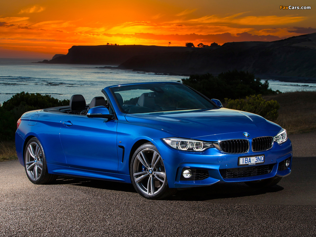 Pictures of BMW 435i Cabrio M Sport Package AU-spec (F33) 2014 (1024 x 768)