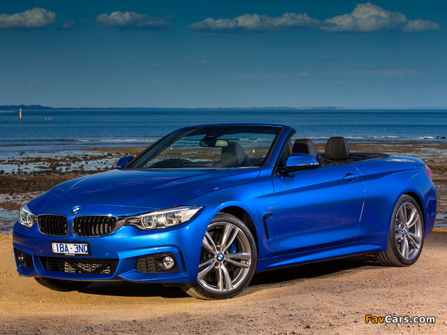 Pictures of BMW 435i Cabrio M Sport Package AU-spec (F33) 2014 (640 x 480)